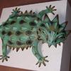 Horned Toad - Fiberglass (HT1-04)
28"long x 21" wide x 6.5" deep
Lowery Private Residence
©2001 & 2006 Kristen Muench
photo by KM